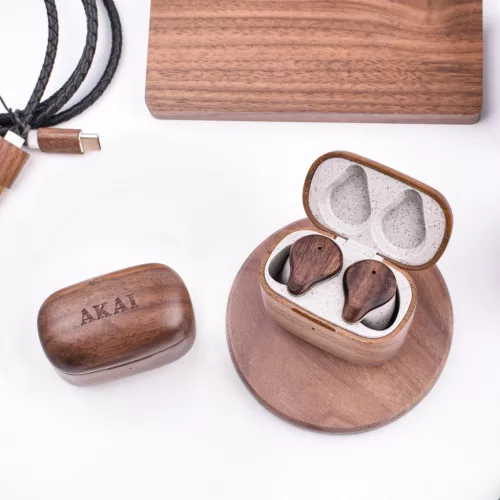 Akai Bambusz TWS fülhallgató  ENC-vel