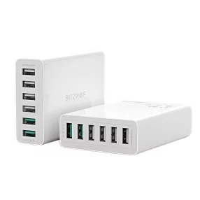   Blitwzolf BlitzWolf® BW-S15 asztali USB gyorstöltő, 60W, 6 USB port (2 gyorstöltő + 4 normál port)