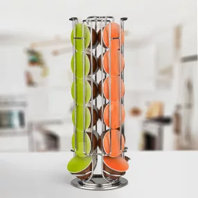   Bewello BW1001B Fém kávékapszula tartó - 24 db Dolce Gusto kapszulához - króm