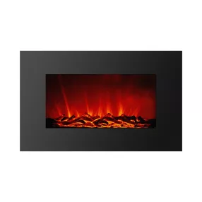   Bewello BW2022 Elektromos fali kandalló - hősugárzó + LED - 91 x 15 x 56 cm