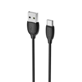 BOROFONE USB töltőkábel type-C 1m BX19 BK