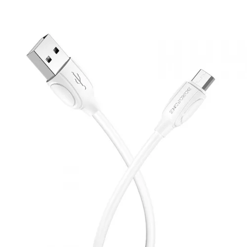 Borofone Bx19 100 cm-es micro usb töltőkábel fehér 1375734