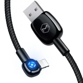   Mcdodo kábel Woodpecker USB-Lightning 1.2 m fekete CA-5790 automatikus kikapcsol