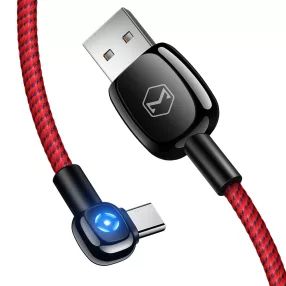   Mcdodo kábel Woodpecker USB-USB-C 1.5 m piros CA-5923 automatikus kikapcsolás