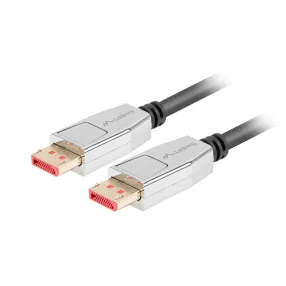   Lanberg Displayport M/M CABLE 20 PIN V1.4 8K 60HZ fekete kábel, 1m