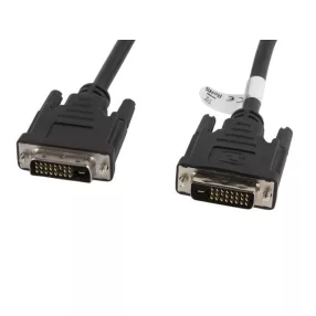   Lanberg DVI-D apa (24+1) - DVI-D apa (24+1) dual link fekete kábel, 1.8m