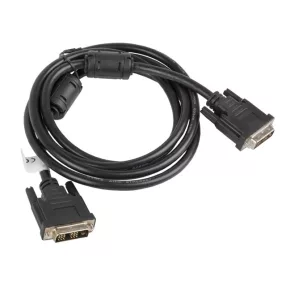  Lanberg DVI-D apa (18+1) - DVI-D apa (18+1) single link fekete kábel, 1.8m