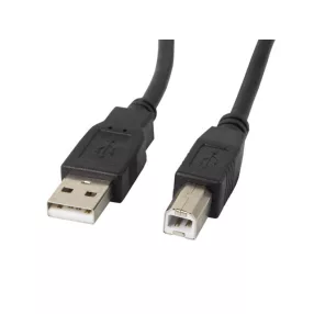 LANBERG USB-A(M)->USB-B(M) 2.0 kábel 1.8M fekete