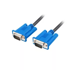   LANBERG VGA KÁBEL M/M, 5M, KETTŐS ÁRNYÉKOLÁSÚ, FERRITMAGOS, FEKETE