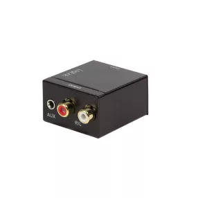   Logilink Koaxiális és Toslink átalakító analóggá bal/jobb és 3,5 mm-es jack audio konv (CA0101)