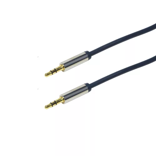 Logilink audió kábel 3.5 mm Sztereó M/M egyenes, 1,5 m, kék (CA10150)
