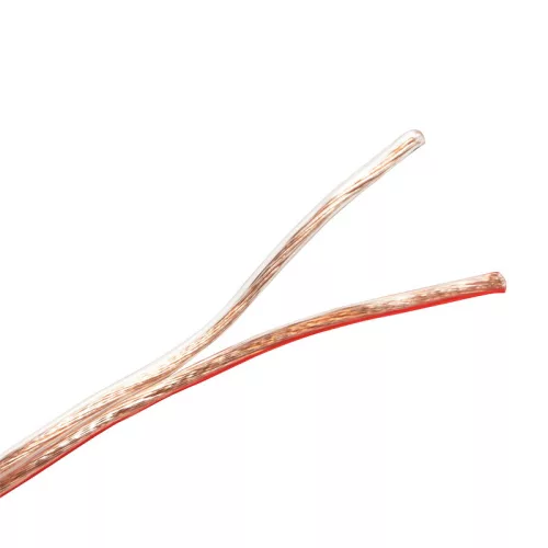 Logilink Hangszóró beépítő kábel, 2x 2,5 mm2, átlátszó, 100 m (CA1086)