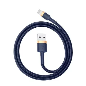   Baseus CALKLF-BV3 Cafule lightning töltőkábel 2,4A, 1 méter – kék