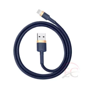   Baseus Cafule CALKLF-CV3 USB Lightning adat- és töltőkábel, 1.5A, 2m, sötétkék-a