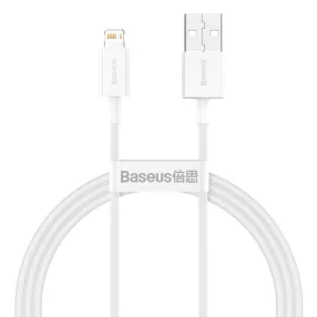   Baseus Lightning Superior Series kábel, Gyors töltés, Adatkábel 2.4A, 1m, fehér