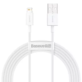  Baseus Superior USB - Lightning kábel 2 m 2,4A fehér (CALYS-C02)