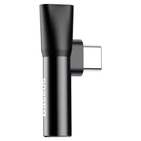   Baseus CATL41-01 Audio L41 adapter USB-C fejhallgató-csatlakozó 3,5 mm, fekete
