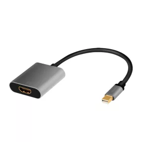   Logilink DisplayPort adapter, mDP/M-HDMI/F, 4K/60Hz, alu, 0,15 m (CDA0110)