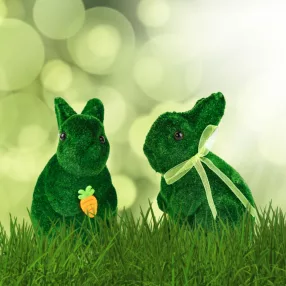   CMK-5473 Húsvéti dekoráció - nyuszi - 2 féle - 15 cm - zöld