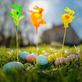   CMK-7794 Húsvéti dekoráció - nyuszi - 3 féle - 23 cm - leszúrható