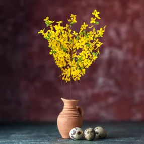 CMK-9296 Húsvéti dekoráció - aranyeső - sárga