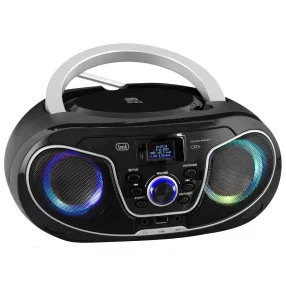   Trevi CMP 588 DAB Hordozható Boombox Sztereó CD-lejátszó, DAB/DAB+, FM rádióval, USB, Bluetooth, AUX-IN