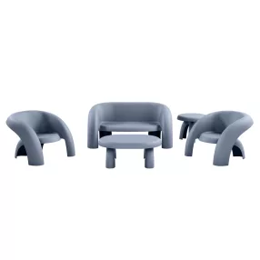   Delusso Coccola 5 részes szett - Grey Blue, COCCOLA-5-S-96265