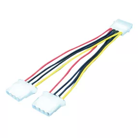   Logilink Tápkábel, belső, 5,25"/M - 2x 5,25"/F, 0,2 m (CP0001)