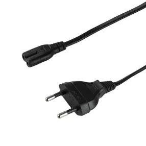 Logilink Tápkábel, CEE 7/16 - IEC C7, fekete, 5 m