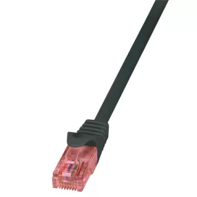   LogiLink Patch kábel PrimeLine, Cat.6, U/UTP, fekete, 5 m (CQ2073U)