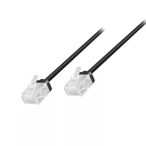 Logilink Cat.6A Slim High-Flex patch kábel fekete 1,00 m (CQ3033U)