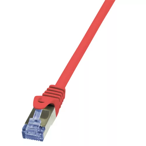 LogiLink Patch kábel PrimeLine, Cat.6A, S/FTP, piros, 3 m (CQ3064S)