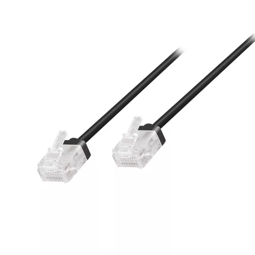 Logilink Cat.6A Slim High-Flex patch kábel fekete 5,00 m (CQ3073U)