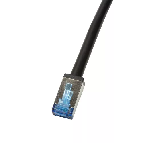 Logilink Patch kábel, kültéri, Cat.6A, S/FTP, fekete, 3 m (CQ7063S)