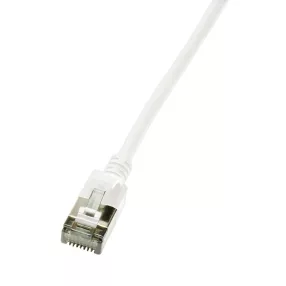   Logilink Patch kábel SlimLine, Ultraflex, Cat.6A, U/FTP, fehér, 1 m (CQ9031S)