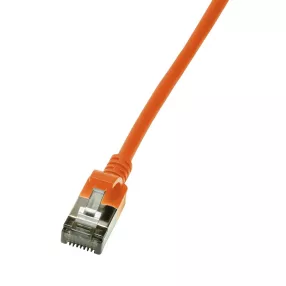   Logilink Patch kábel SlimLine, Ultraflex, Cat.6A, U/FTP, narancssárga, 1 m (CQ9038S)