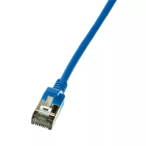 Logilink Patch kábel SlimLine, Ultraflex, Cat.6A, U/FTP, kék, 5 m (CQ9076S)
