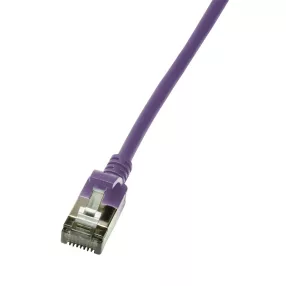   Logilink Patch kábel SlimLine, Ultraflex, Cat.6A, U/FTP, lila, 5 m (CQ9079S)