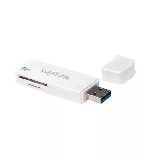 Logilink USB 3.0 kártyaolvasó, SD/microSD-hez, fehér (CR0034A)
