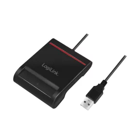   Logilink USB 2.0 kártyaolvasó, smart ID-hez, fekete (CR0047)