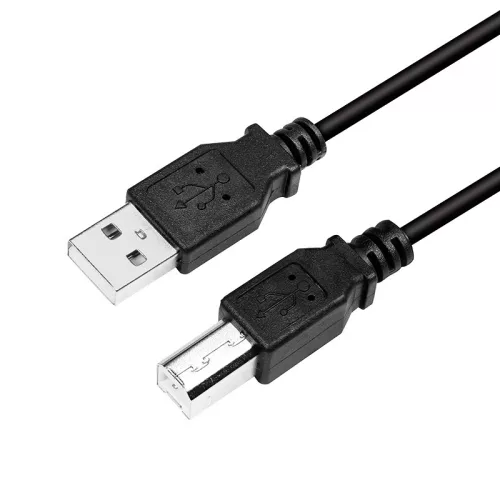 Logilink USB 2.0 kábel, USB-A/M - USB-B/M, fekete, 3 m (CU0008B)