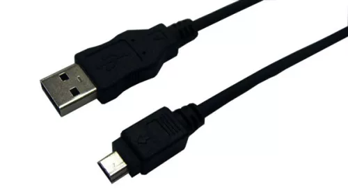 LogiLink USB 2.0 kábel, USB-A/M - Mini-USB/M, fekete, 3 m (CU0015)