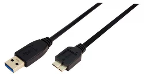LogiLink USB 3.0 csatlakozó kábel A->B Micro 2x apa 0.6 m (CU0037)