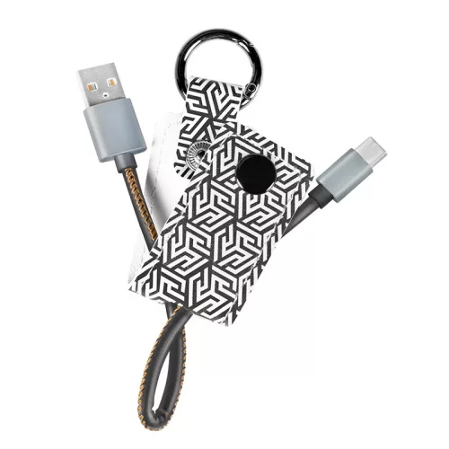 Logilink USB 2.0 Type-C kábel, C/M-USB-A/M, kulcstartó, 0,22 m (CU0164)