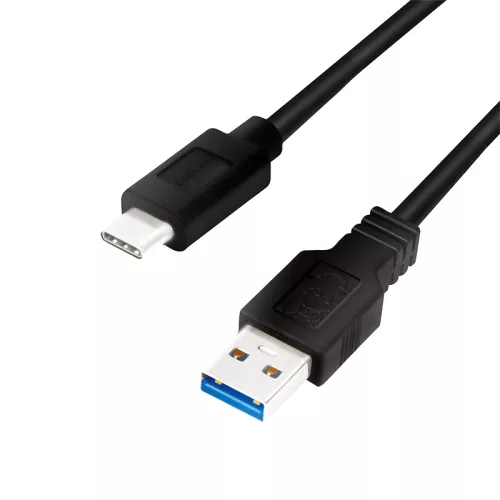 Logilink USB 3.2 Gen1 Type-C kábel, C/M-USB-A/M, fekete, 0,15 m (CU0166)
