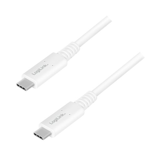Logilink USB 4 Gen 3 Type-C kábel, C/M-USB-C/M, PD, AV, 0,8 m