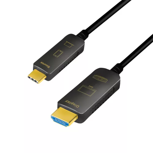 Logilink USB 3.2 Gen2 Type-C kábel, C/M-HDMI/M, 4K/60 Hz, AOC, 15 m (CUF0101)