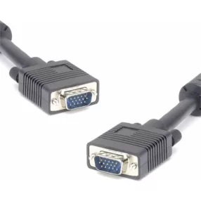   LogiLink VGA kábel, HD15/M - HD15/M, 1080p, 2x ferrit, szürke, 1,8 m (CV0034)