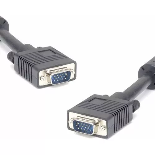 LogiLink VGA kábel, HD15/M - HD15/M, 1080p, 2x ferrit, szürke, 1,8 m (CV0034)