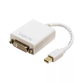   Logilink DisplayPort adapter, mDP/M-DVI/F, 1080p, fehér, 0,1 m (CV0037)